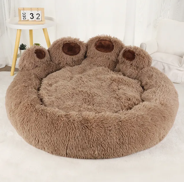 CozzyPaws™ Fluffy Paw Dog Bed