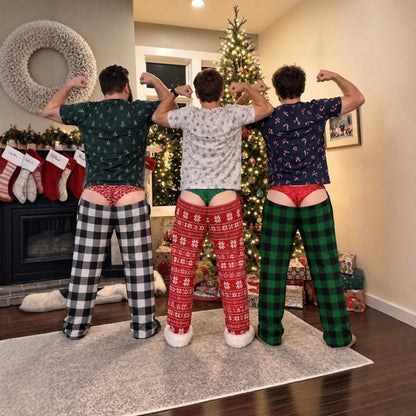Christmas 3D Print Cotton Lounge Pants