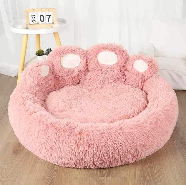 CozzyPaws™ Fluffy Paw Dog Bed