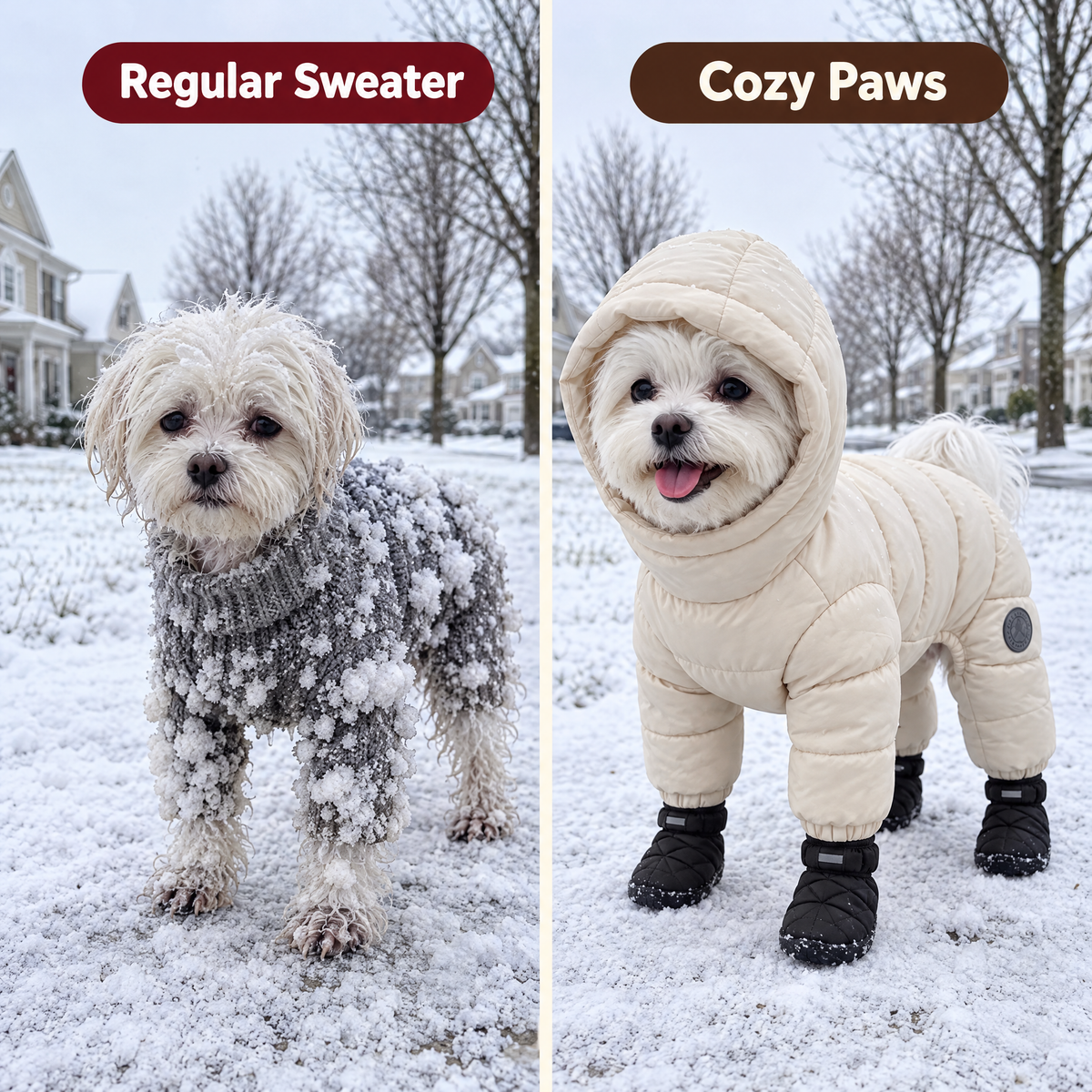 Small Dog Winter Jacket Four-Legged Warm Coat