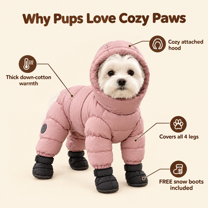 Small Dog Winter Jacket Four-Legged Warm Coat
